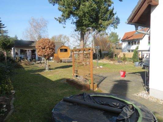 Blick auf das Grundstück