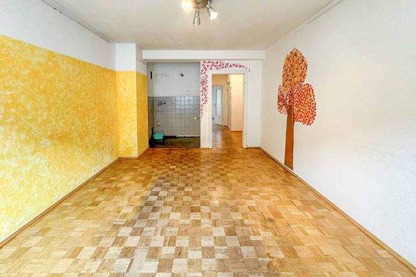 Wohn- und Essbereich mit Kochnische