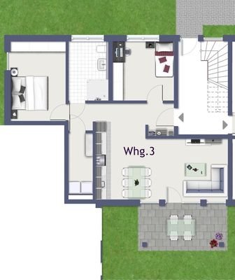 Grundriss Whg. 3