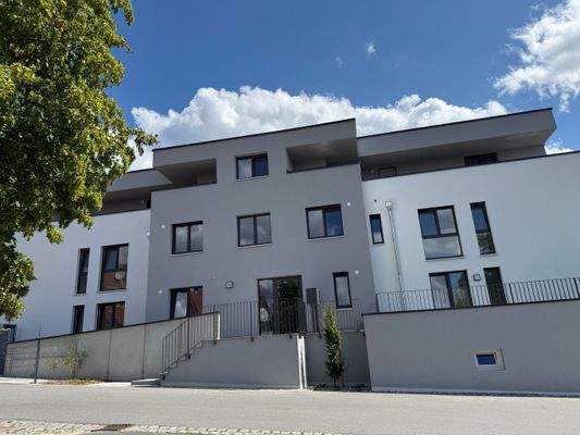 Ansicht Haus B Eingangsseite