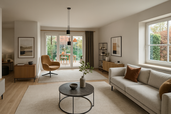 Wohnzimmer & Wintergarten - Visualisierung