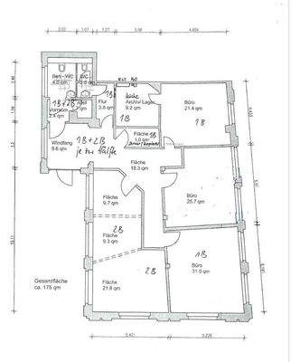 Grundriss - Eingang 1 (EG straßenseitig)