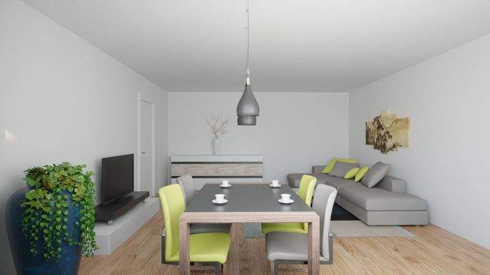Das visualisierte Wohzimmer