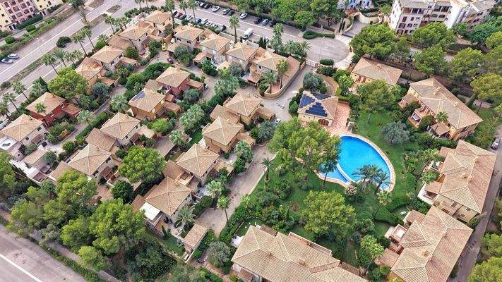 Luftaufnahme der Anlage Los Pinos