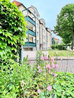 Gepflegte Wohnanlage mit viel Grün