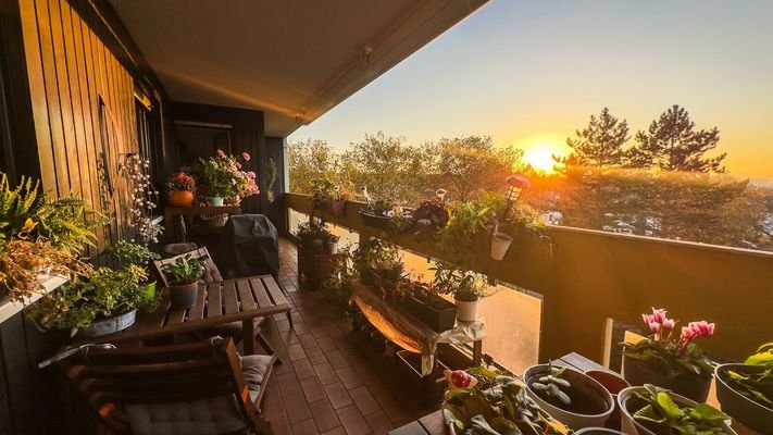 Balkon mit Aussicht