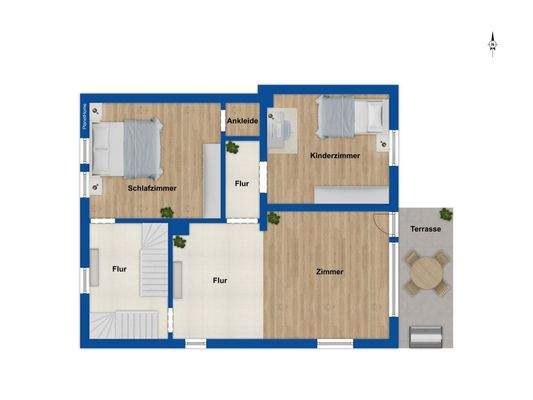 Grundriss Obergeschoss