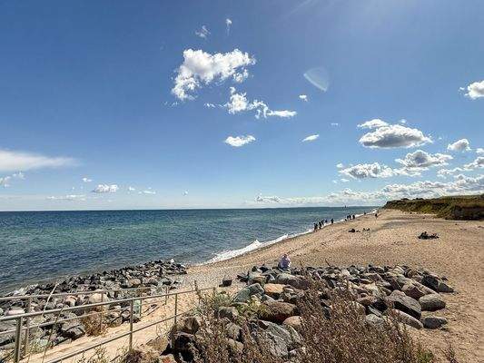 Strandstück an der Steilküste