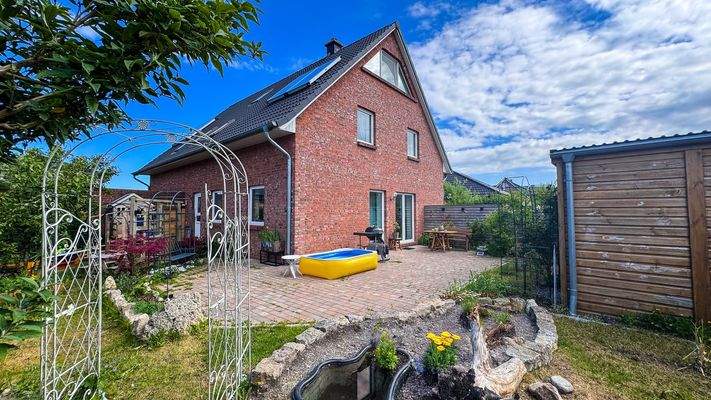 Ansicht Haus von der Gartenseite