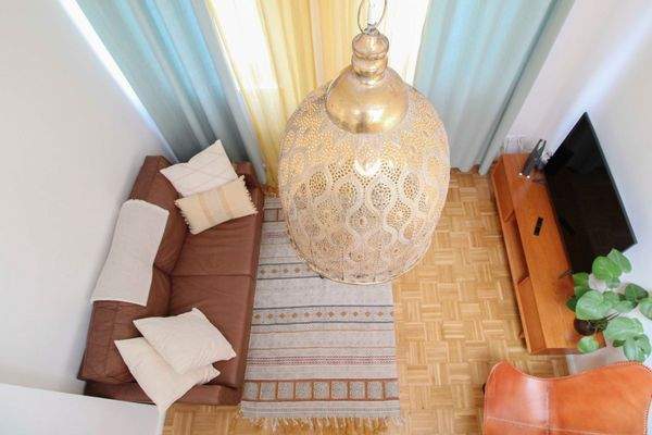 Blick ins Wohnzimmer