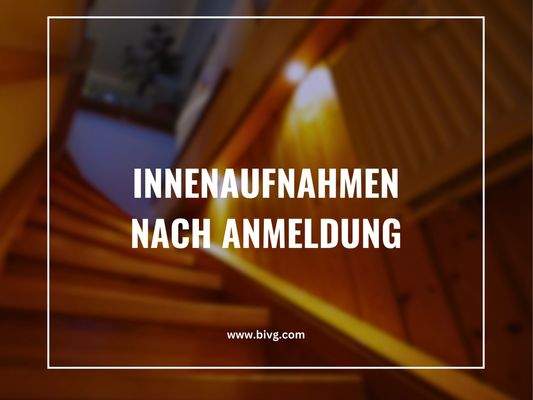 Treppenhaus mit Schriftzug