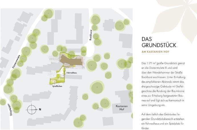 großzügige 3-Zimmer-ETW mit großem Balkon - Neubau: Am Kastanien Hof