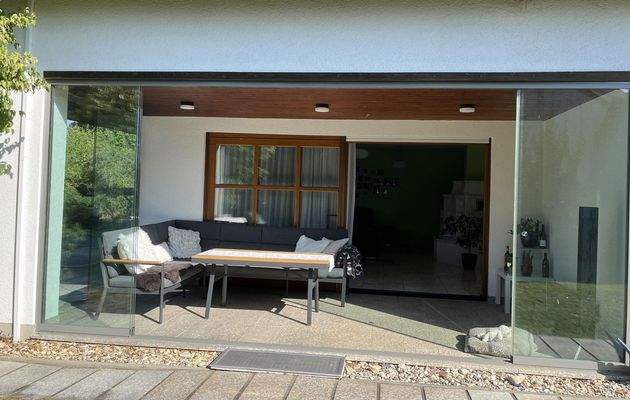 Geöffneter Wintergarten