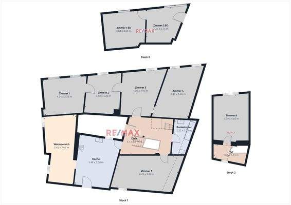 Grundrisse Wohnbereiche