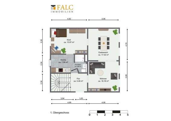Grundriss 1. Obergeschoss