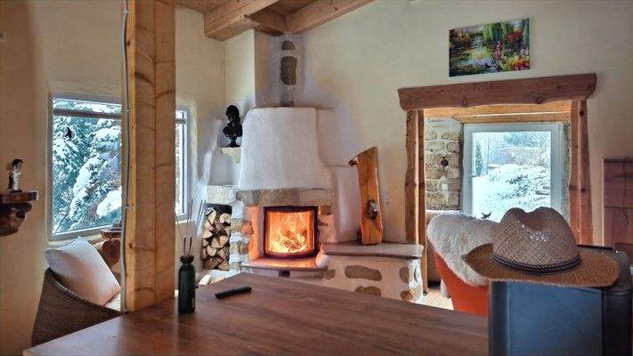 offener Wohn-/Ess- und Schlafbereich