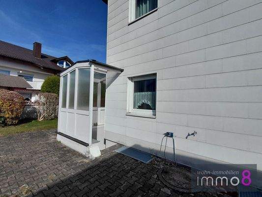 Geschützter Kellerabgang