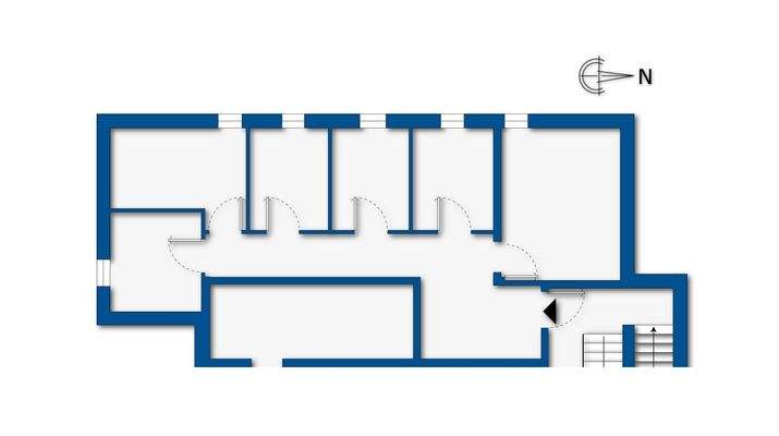 Grundrissskizze Souterrain Keller