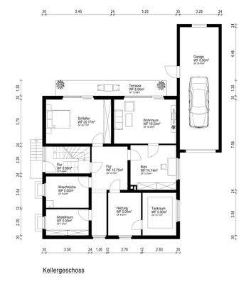 Grundrissplan Kellergeschoss