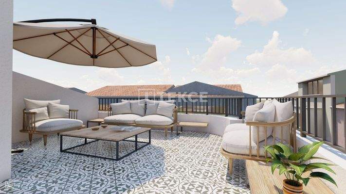 Furnished Building with Horizontal Architecture in Istanbul