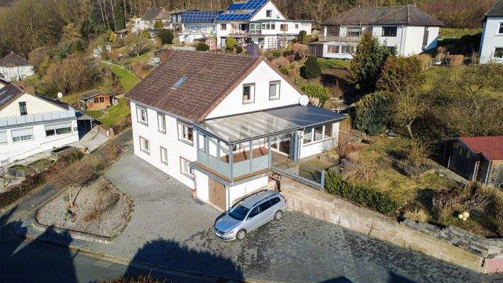 2 Ansicht:Zufahrt Garage