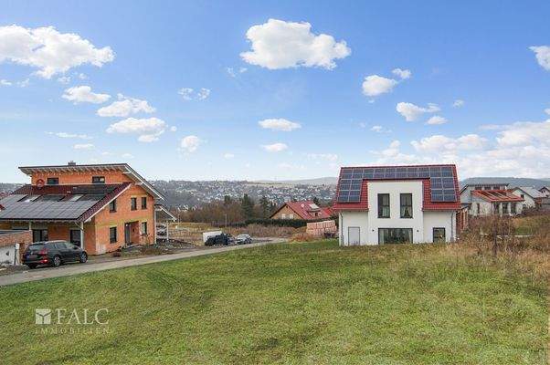 Aussicht vom Grundstück