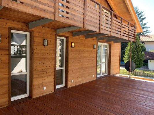 40 qm Süd / West - Terrasse