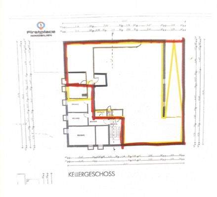 GRUNDRISS KG - rote Umrandung