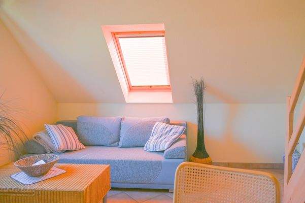 Wohnbereich Ferienwohnung Dachgeschoss