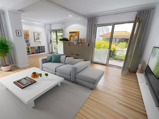 Wohnzimmer Innenvisualisierung