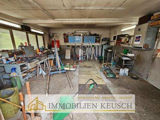 Werkstatt mit Grube
