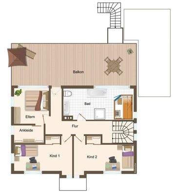 Grundriss Obergeschoss