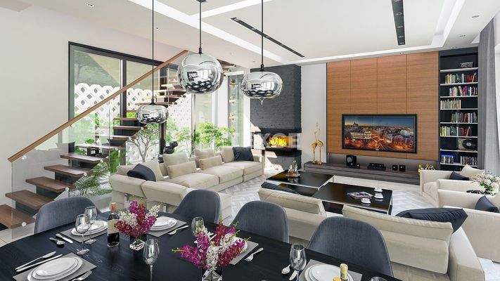 Detached Villas in a Complex with Private Pools in North Cyprus