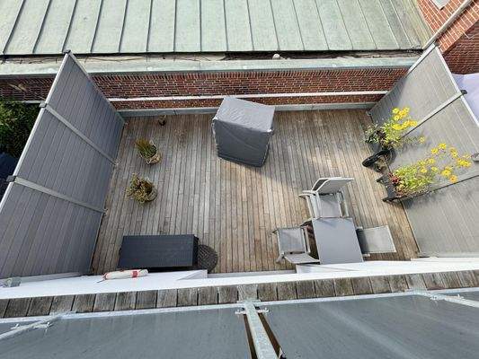 Terrasse einer Wohnung