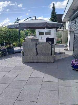 neue Terrasse als gemütliche Sitzecke