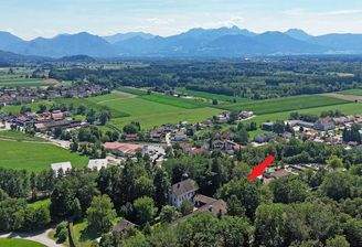 Blick zum Anwesen
