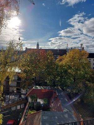 Sommerblick von  Dachterasse