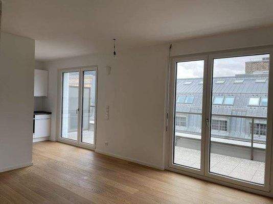 Wohn-/Ess-/Kochbereich - Ausblick Dachterrasse