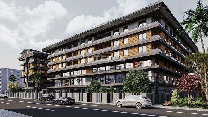 Apartments for Sale with Pool and Security in Antalya Konyaaltı