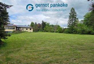 Blick zum Bungalow