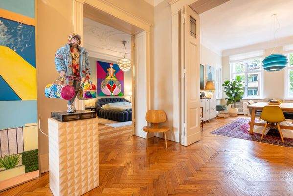 Eingangsbereich mit Ausblick ins Schlafzimmer & Esszimmer