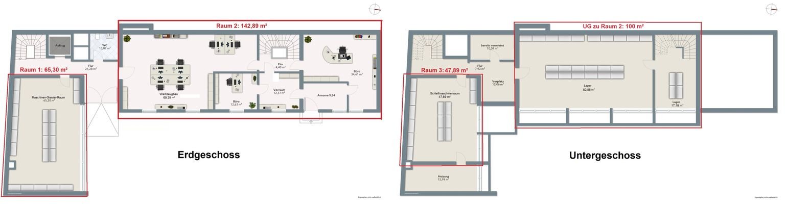 Grundriss EG und UG