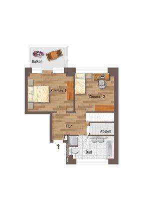 Leipzig - Neustadt-Neuschönefeld | Grundriss untere Etage