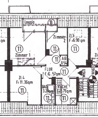 Grundriss Whg. 11