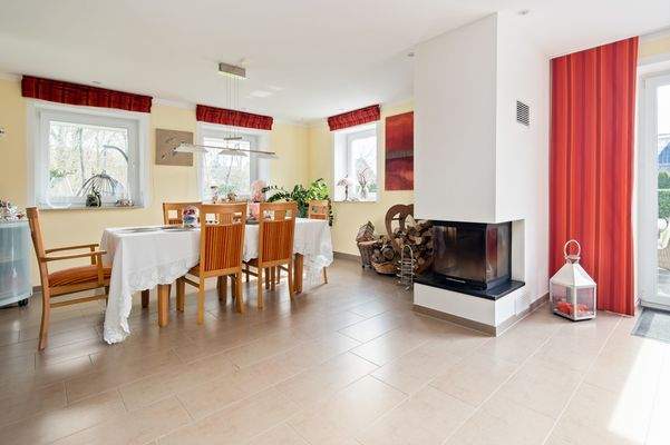 Kamin im Wohnzimmer