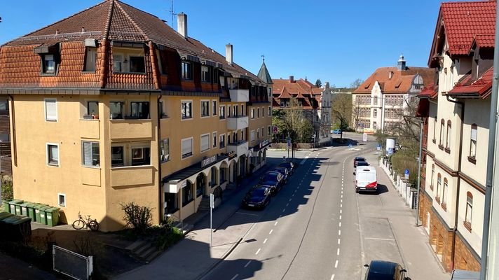 Stadblick aus dem Fenster