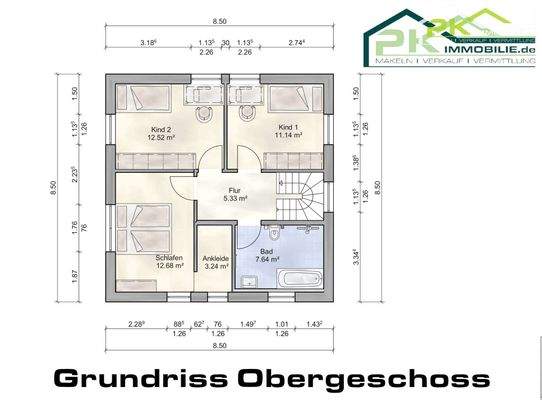 Grundriss Obergeschoss