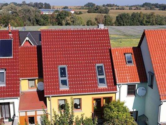 Rückansicht vom Haus mit Weitblick