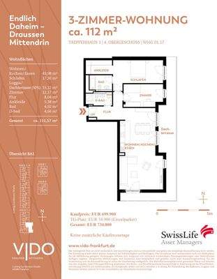 1.17 Grundriss 3-Zimmer