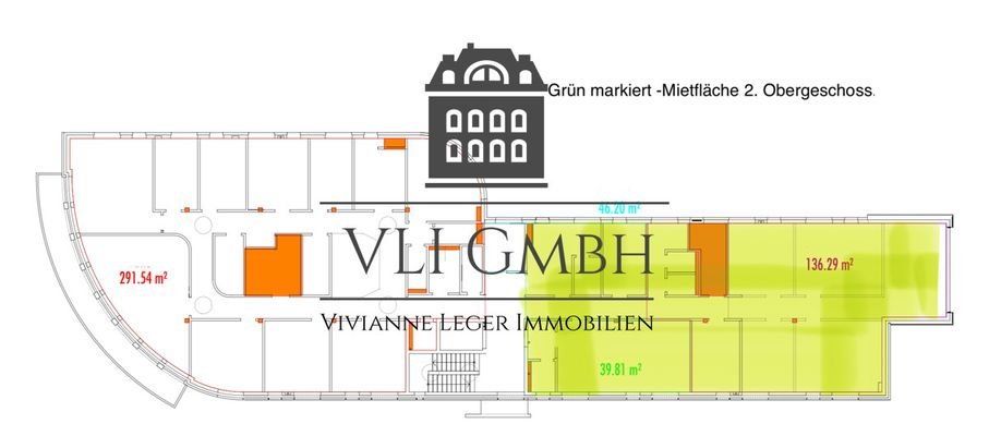 Mietflächen 2. OG